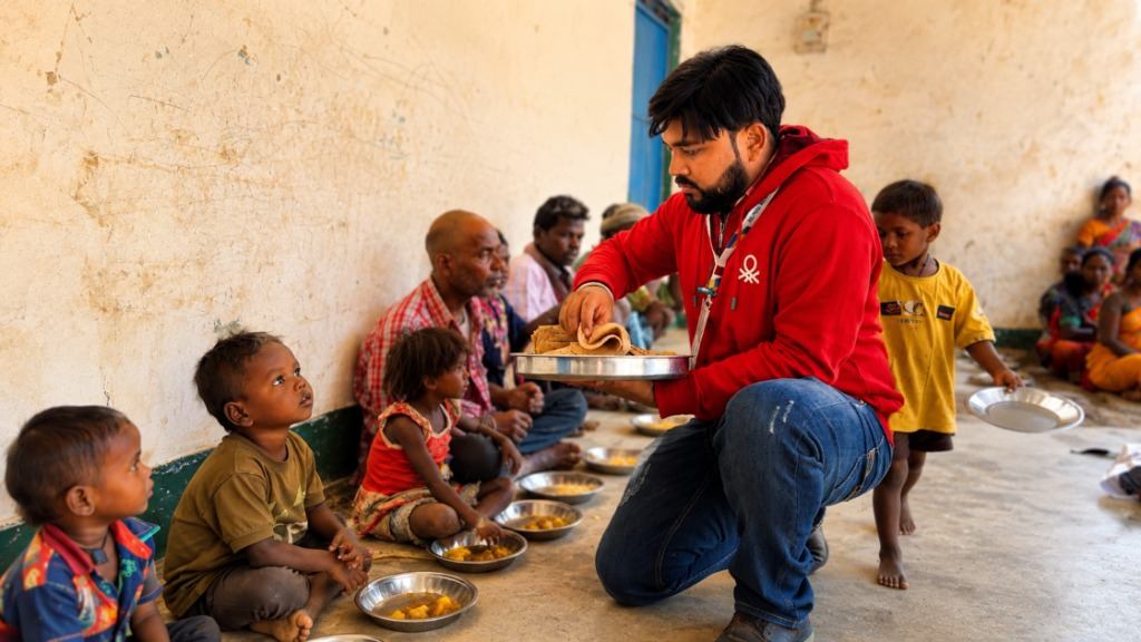HI-FI Volunteer Serving Birhor Families